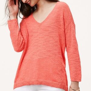 NWT LOFT Back slit sweater